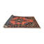 Tapis orange/bleu/noir traditionnel Liudger-338969064