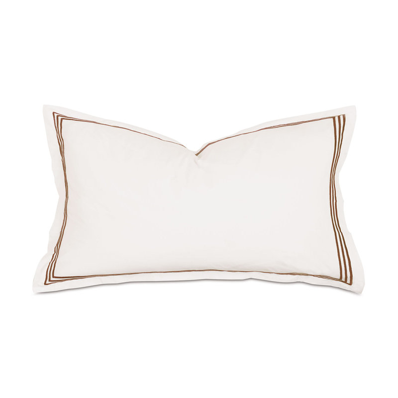 Tessa Cotton Sham Set, Ivory/Brown, King, Multi-stripe