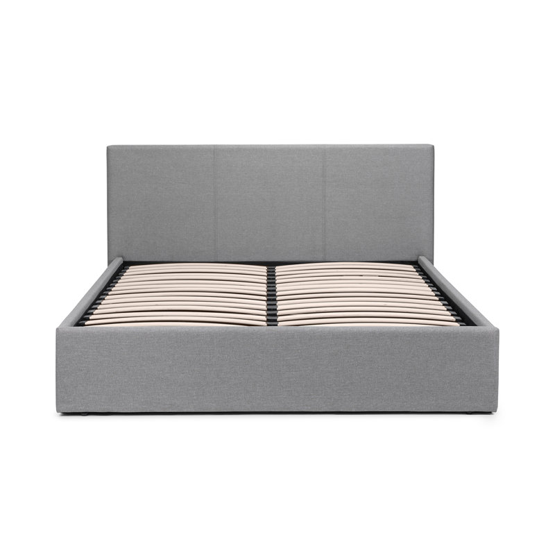 Lilianna Upholstered Bed, Kingsize (5'), No Mattress, Light Grey