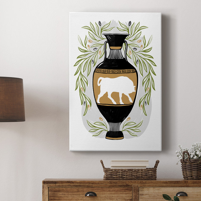 Vases grecs IV - galerie Cavas sur mesure, H 12 po x l 8 po