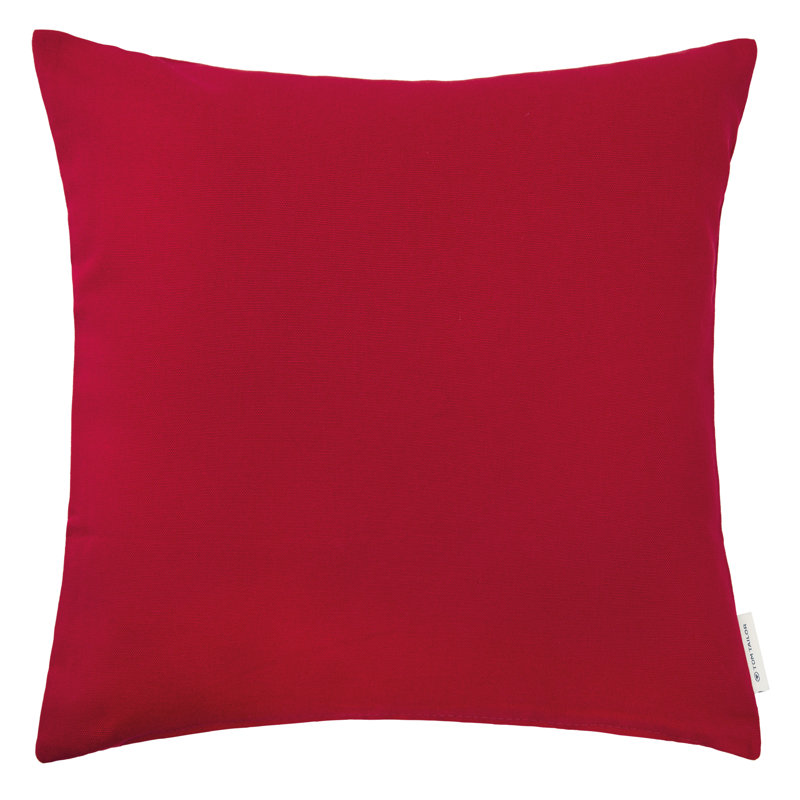 Square Cushion Cover, 50 cm H x 50 cm W, Dark red