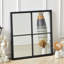 Hailei Window Pane Framed Wall Mounted Accent Mirror