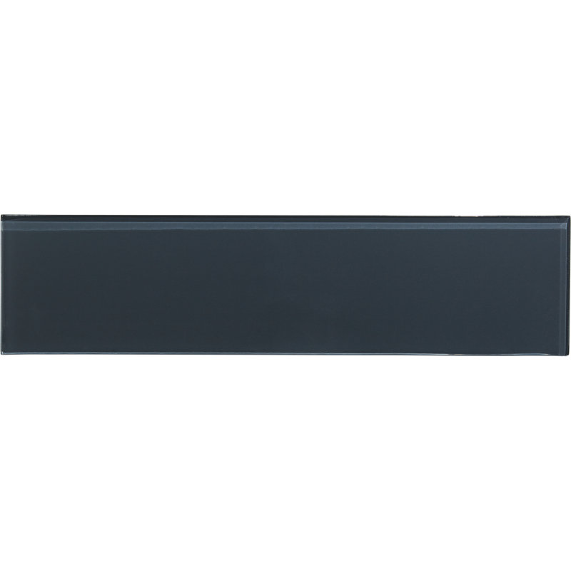 Charm School 4'' W x 16'' L Glass Subway Singular Tile, Snow