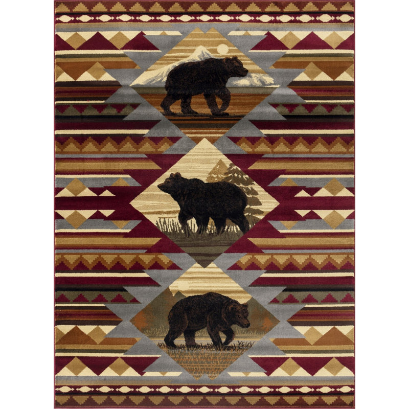 Natures Nest GC_CBL3001 Lodge Area Rug, Runner 2'7" x 7'3"