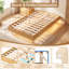 Cadre de lit flottant simple avec lumières DEL, lit plateforme moderne en bois de 12 pouces-129619071