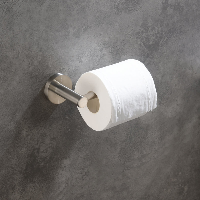 Wall mount toilet paper holder