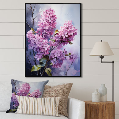 «Lilac Flowers in Full Glory II», reproduction sur toile