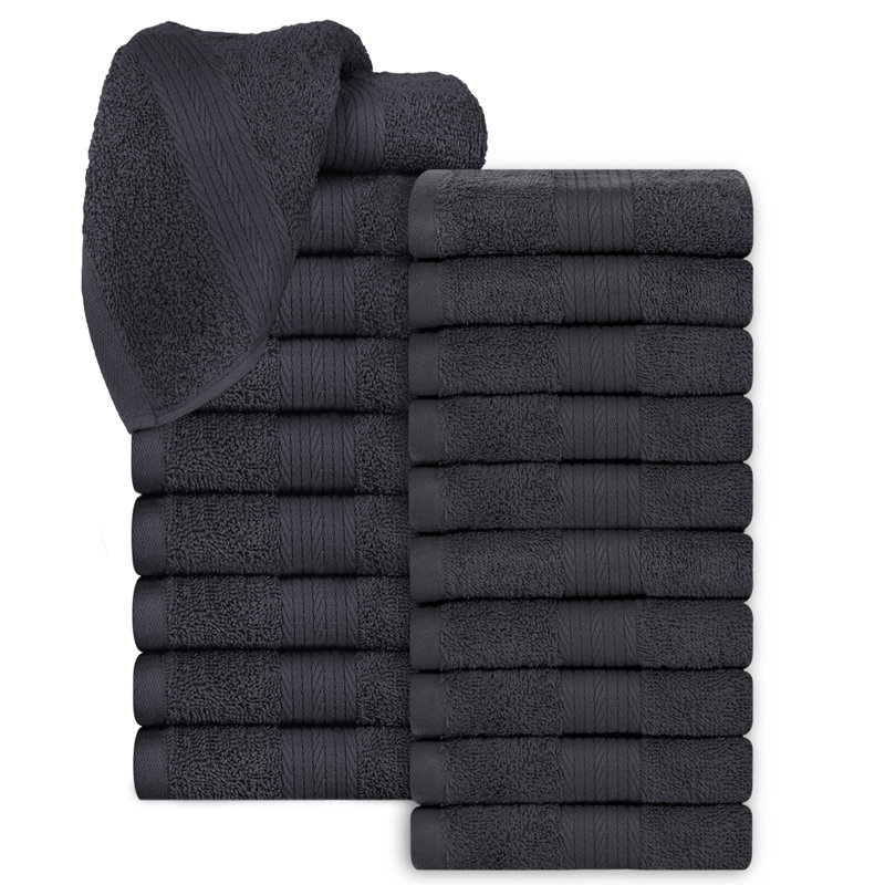 Essuie-mains 100% coton 600 g / m² , Gris