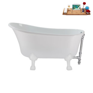 1300.5mm x 650.2mm Soaking Acrylic Bathtub