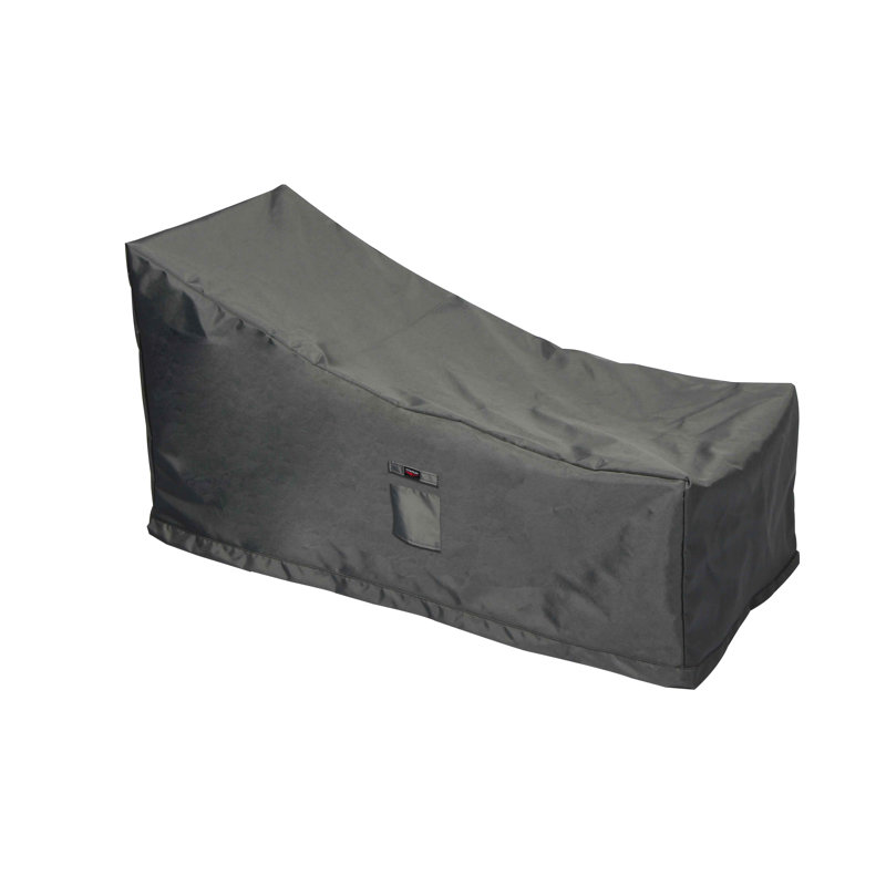 Housse de terrasse méridienne de terrasse résistante à l’eau pour l’extérieur Titanium Shield, H 32 po x l 30 po x P 77 po