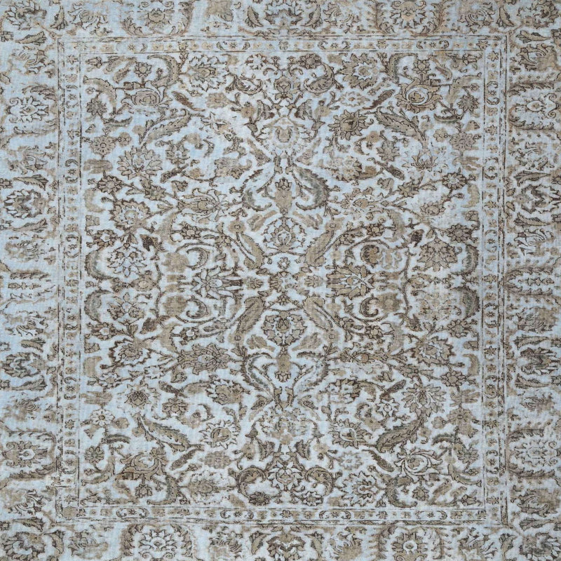 Floral Indoor Rug, Square 8'