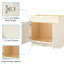 Armoire de base en évier en contreplaqué blanc antique 30 po x 21 po x 34,5 po - multifonctionnelle pour la salle de bain et la cuisine, la peinture, la salle de bain et le matériau