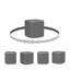 Table d'appoint d'extérieur en plastique Dalya-69821003