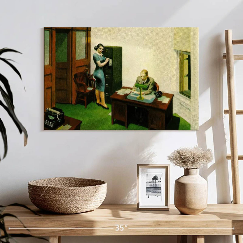 Bureau de Leisha la nuit, H 16 po x l 24 po