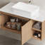 Meuble-lavabo mural simple 36 po avec comptoir en pierre frittée blanc et bois clair 36 po-998130473-998271167-998130472