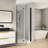 34"-35 1/2" W x 72" H Bi-Fold Frameless Shower Door with Clear Glass-103173531