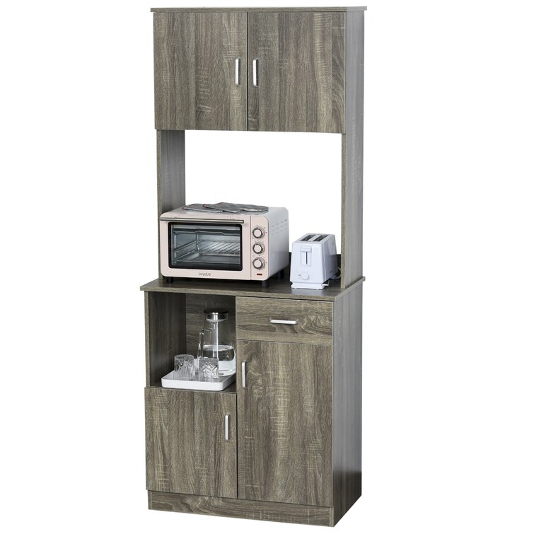 HOMECHO 35.4 WideKitchen Pantry, Food Pantry wih Cupboard, Drawer, and  Microwave Cube & Reviews