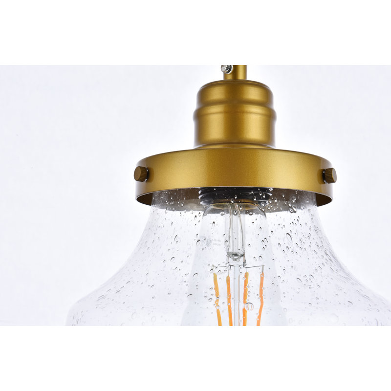 Luminaire suspendu simple à 1 lumière Amundson, Or