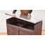 Îlot de cuisine extérieur avec plateau en acier inoxydable, grand tiroir, tablettes réglables, supports de rangement internes et 4 roulettes-125428007