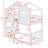 Twin Over Twin Size House Bunk With Ladder And Window,Wood Bunkbed W/Full-Length Guard Rail & Ladder,Slat Support-244794843