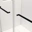 Porte de douche en verre trempé - 44 à 48 po X P 76 H, noir mat, imperméable pour une douche confortable 44-48 "H 76" double coulissant, verre de 8 mm, fabrication stable avec des rouleaux