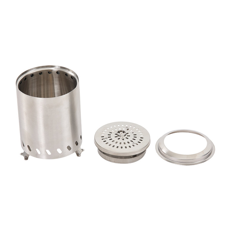 Round Stainless Steel Charcoal Fire Pit