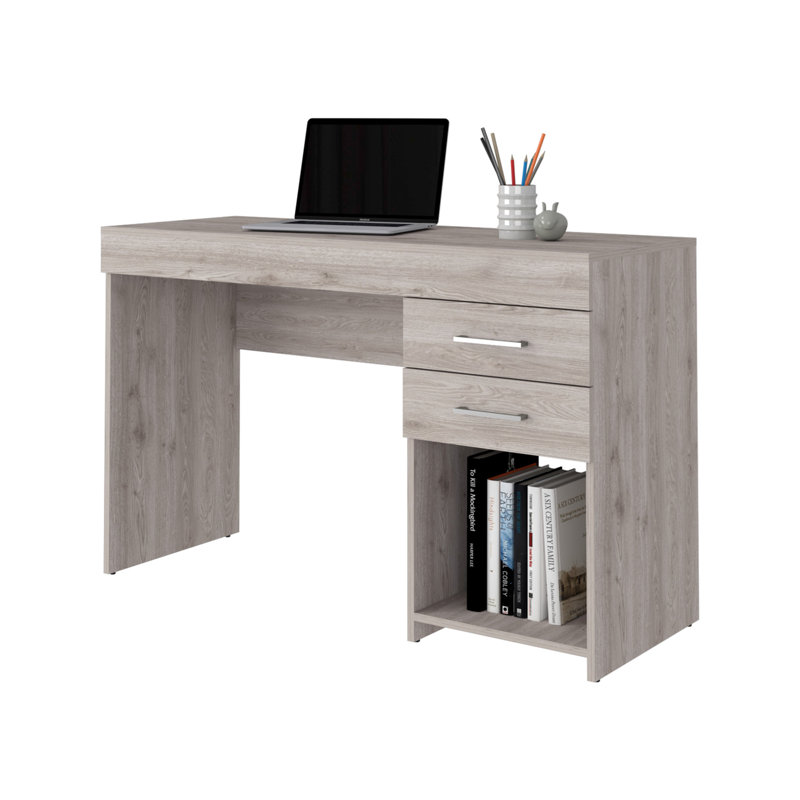 Bureau d'écriture, deux tiroirs, une armoire