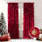 Christmas Snowflake Rod Pocket Velvet Curtains for Living Room-800206853-787421479