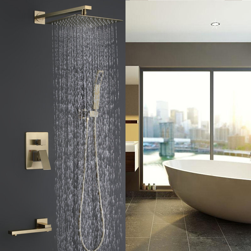 Système de douche complet avec valve brute