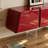 Simple and Luxurious Design Red TV Cabinet