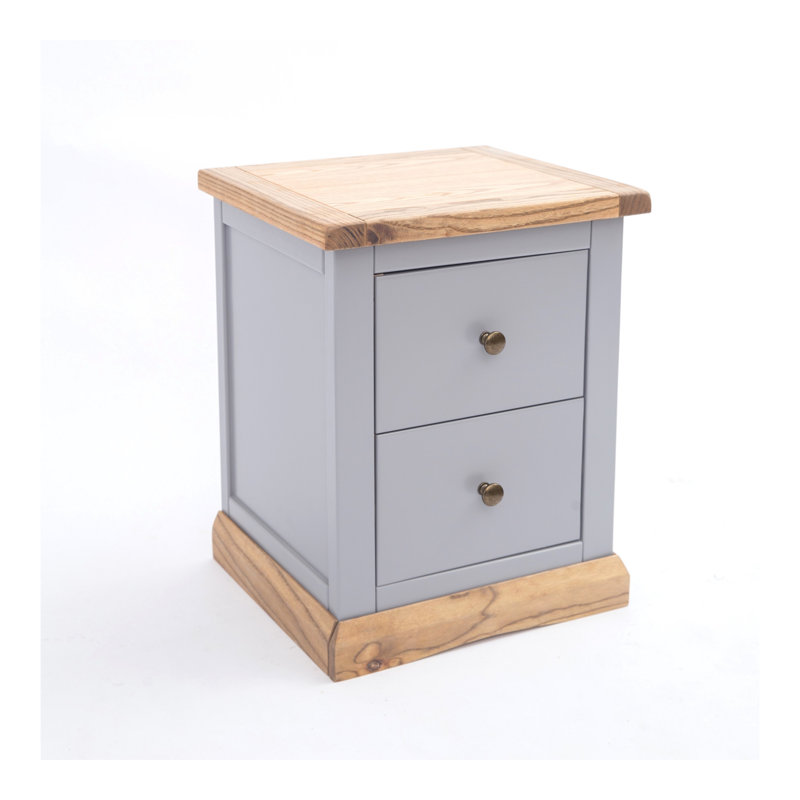 Conn 45 cm W Bedside Table, Brown