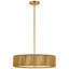 Lustre suspendu tambour en corde naturelle à 3 lumières Kamila-793147778