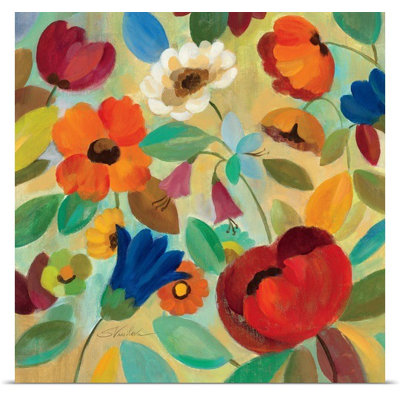 'Summer Floral IV' by Silvia Vassileva Painting Print