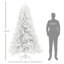 Arbre de Noël artificiel, arbre de Noël non éclairé avec 1346 pointes de branches, ouverture automatique, base en acier, décoration des Fêtes pour le bureau personnel-140664101