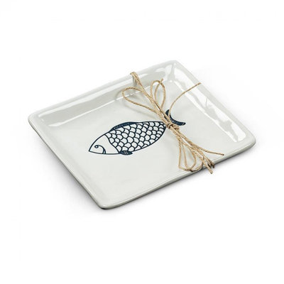 Rectangle avec assiette à poisson