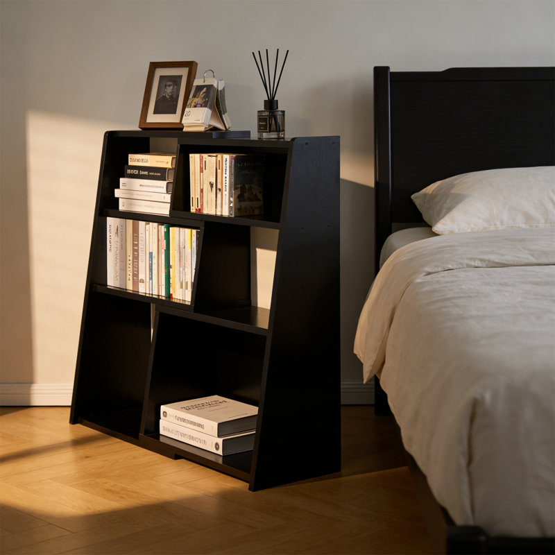 90cm H x 61.5cm W Standard Bookcase, Black