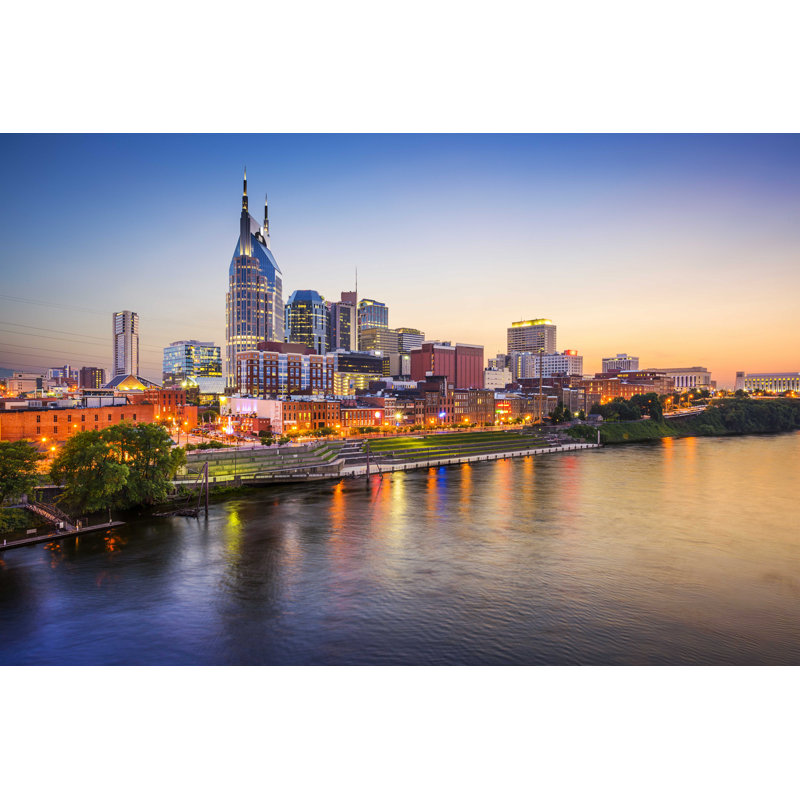 Nashville, Tennessee, États-Unis - Photographie sur toile tendue, H 24 po x l 36 po
