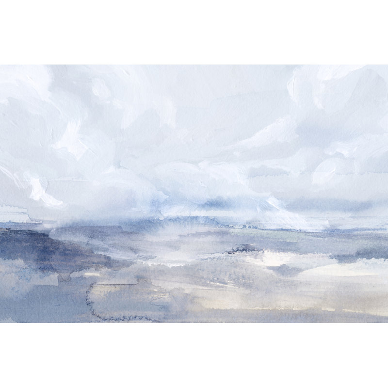 «Adell Periwinkle Seas II» par Victoria Barnes, reproduction sur toile tendue, H 24 po x l 36 po
