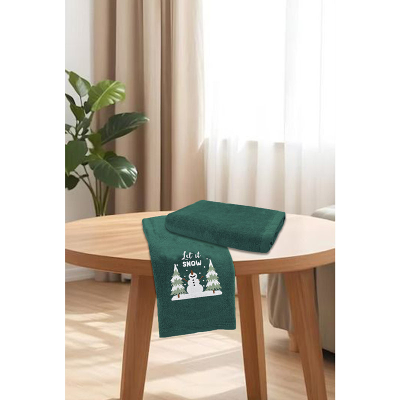 Cotton Tea Towel Kitchen Towel, Green