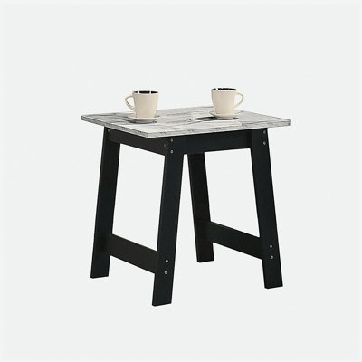 Table d'appoint Kenzo de 19 po avec plateau en marbre
