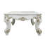 Table basse antique en perle avec volutes décoratives - Idéale pour les bureaux à domicile