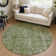 Machine Washable Indoor/Outdoor Cinead ACN1656 Green Rug