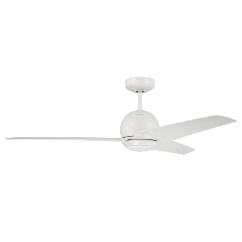 52'' Ceiling Fan with LED Lights, White