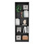 Bibliothèque Home avec 4 tablettes et plusieurs niveaux de rangement-101995824