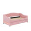 Twin Size Upholstered Daybed With Light And Trundle-1260231018