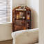 Armoire de coin en acrylique brun et acier-1825702912