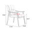 Chaise d'appoint Coffee Back (ensemble de 2)