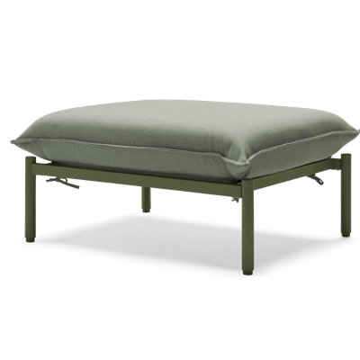 Metal Outdoor Ottoman with Sunbrella® Cushion