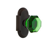 Cottage Plate with Waldorf Emerald Door Knob
