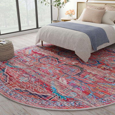 Haglund Washable Geometric Indoor Rug